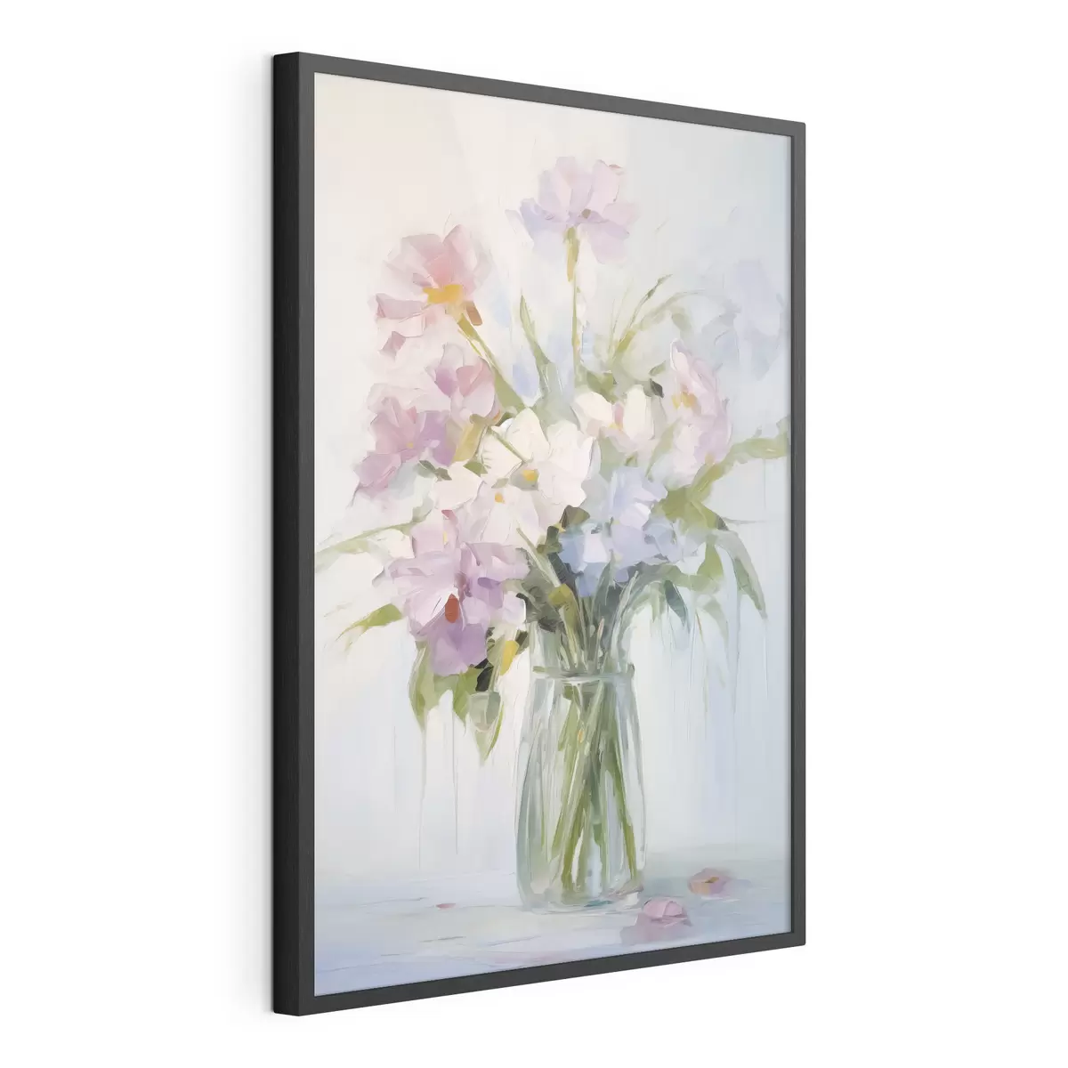 Poster Bouquet de fleurs dans un vase imitation peinture f46751