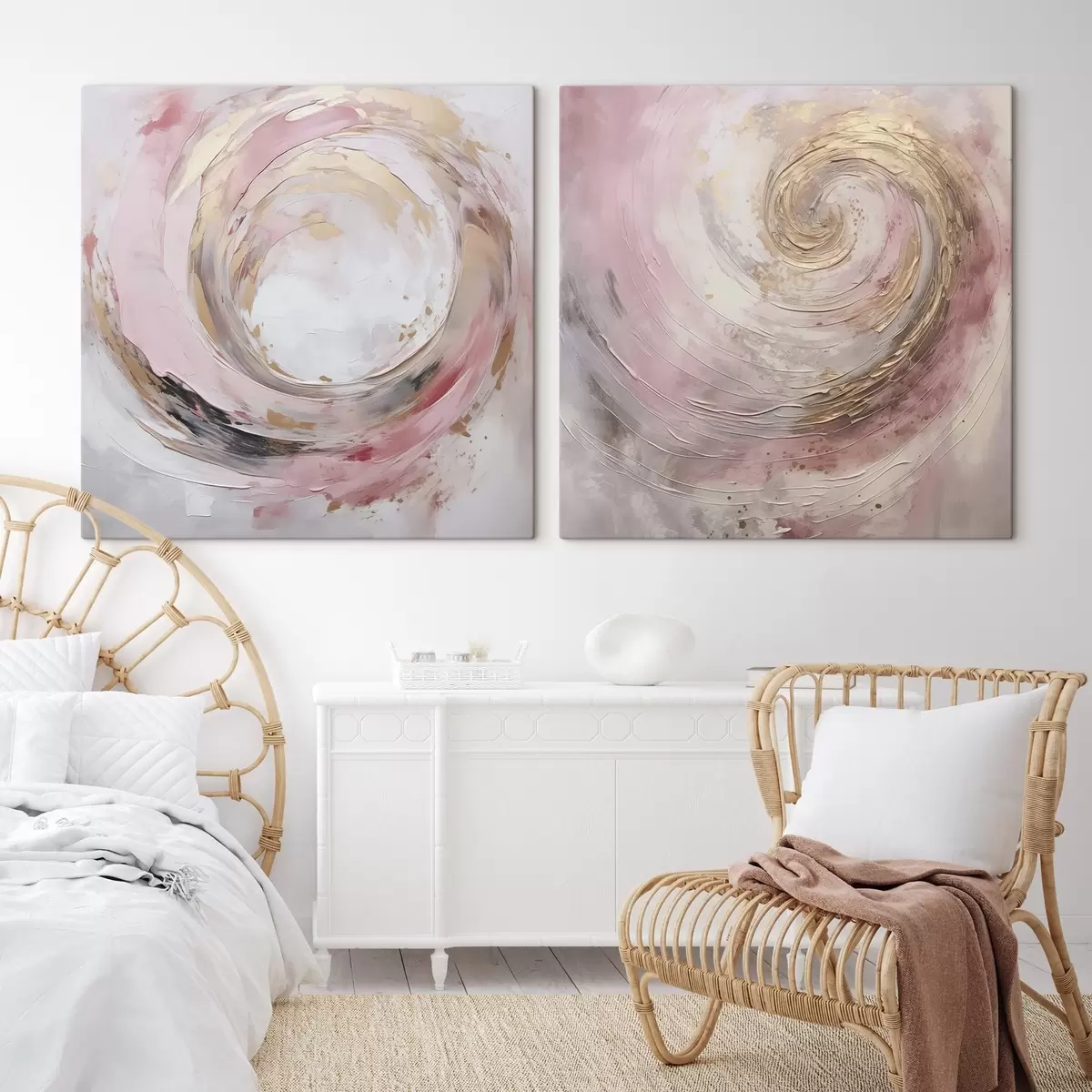 Tableau Peinture abstraite imitant un tourbillon m01028