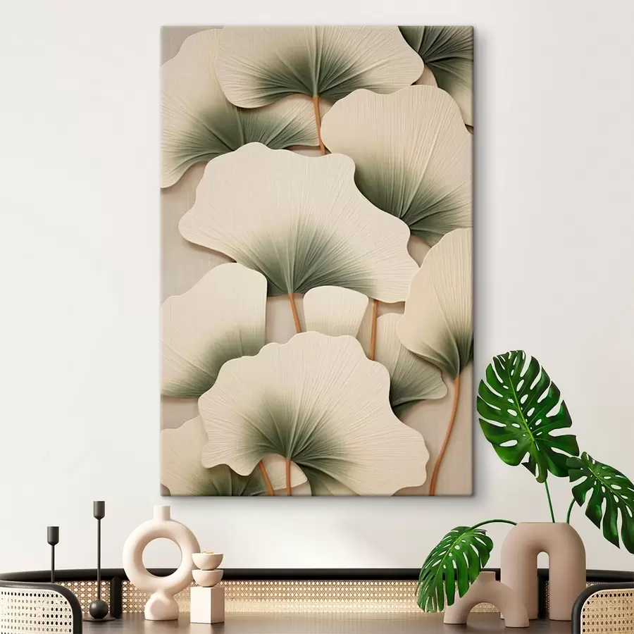 Tableau Feuilles décoratives de ginkgo s46729