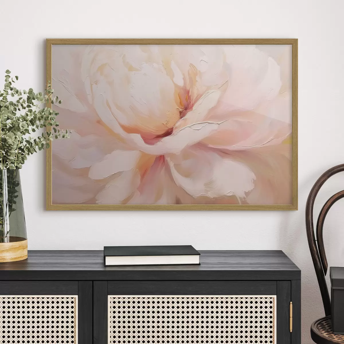 Poster Gros plan sur une fleur rose f46723