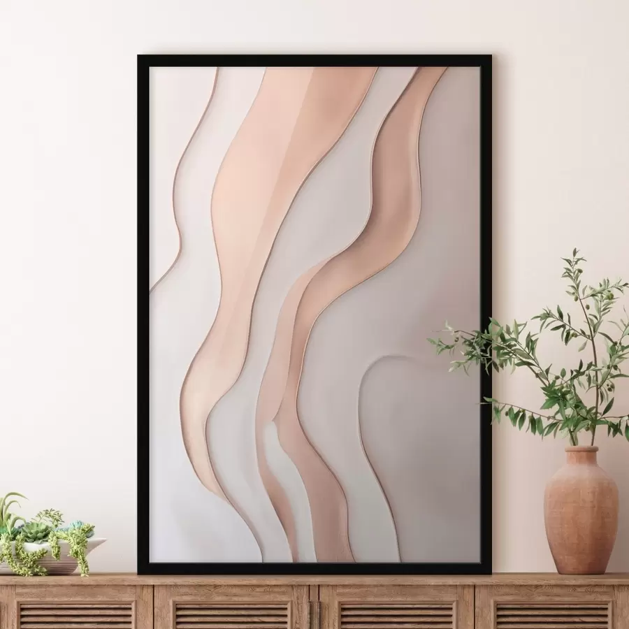 Papier peint Résumé. Lignes ondulées f46724