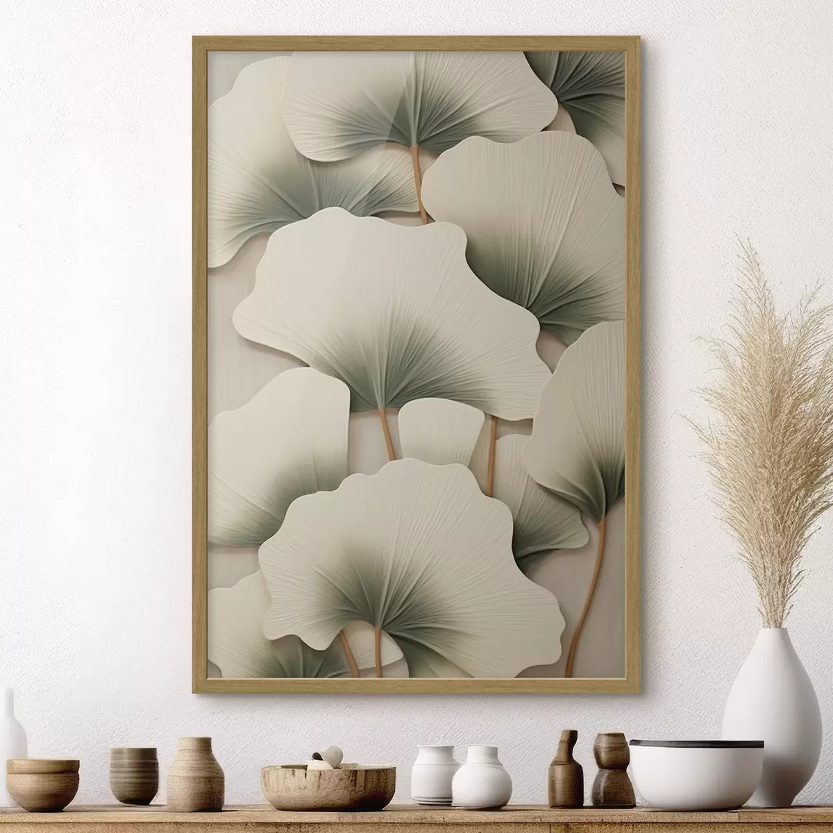 Poster Feuilles décoratives de ginkgo f46729