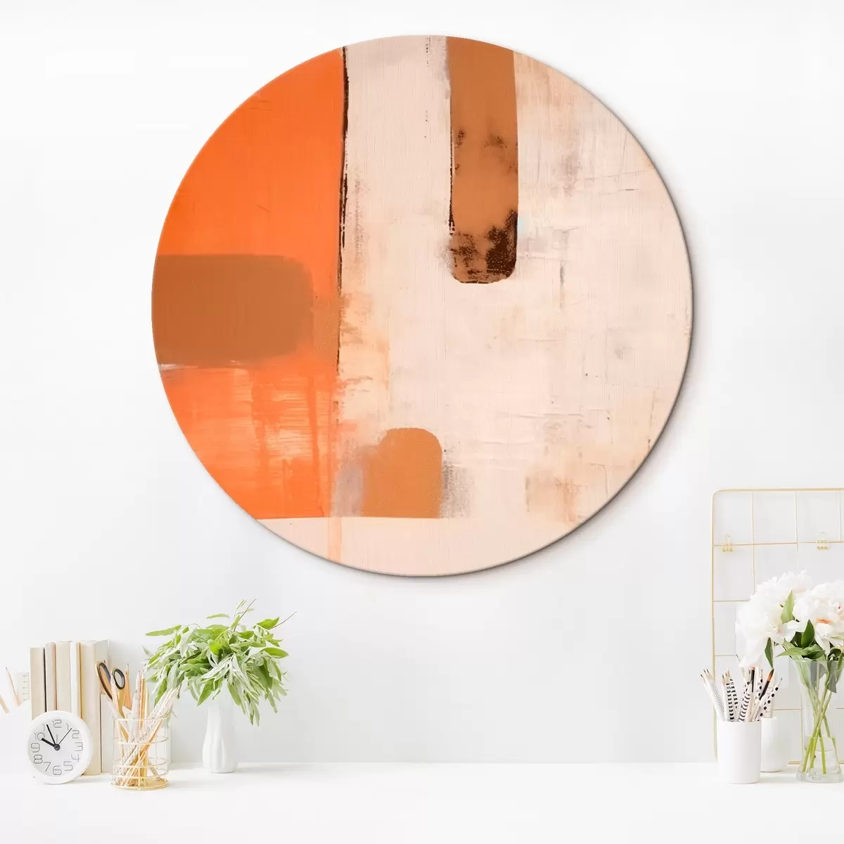 Tableaux rondes Composition abstraite r46726