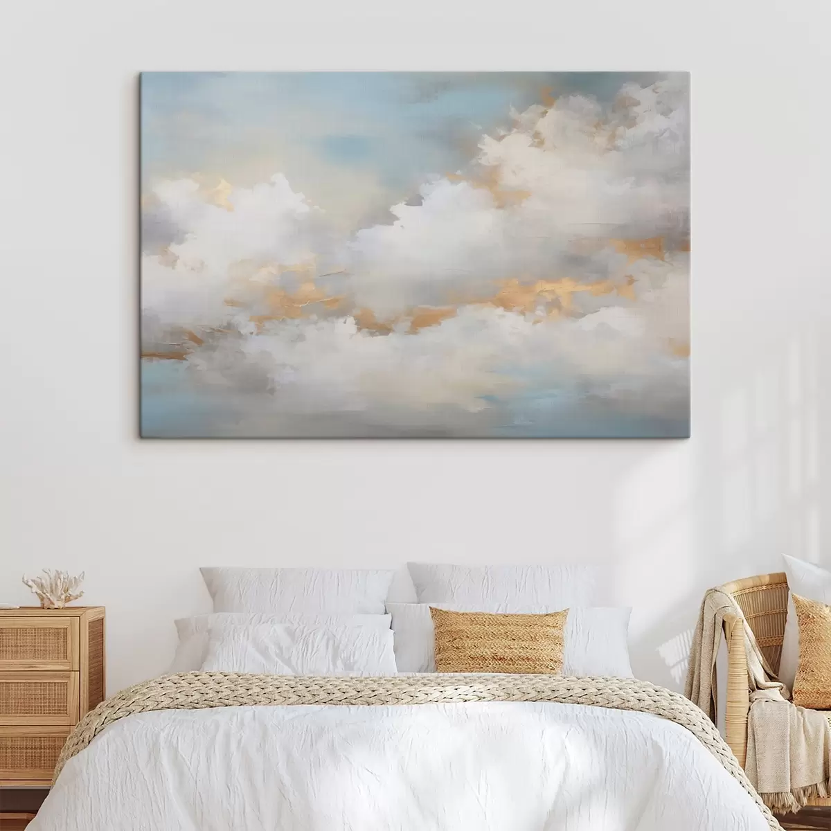 Tableau Imitation de peinture représentant le ciel et les nuages s46760