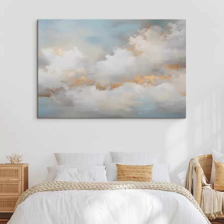 Tableau Imitation de peinture représentant le ciel et les nuages s46760