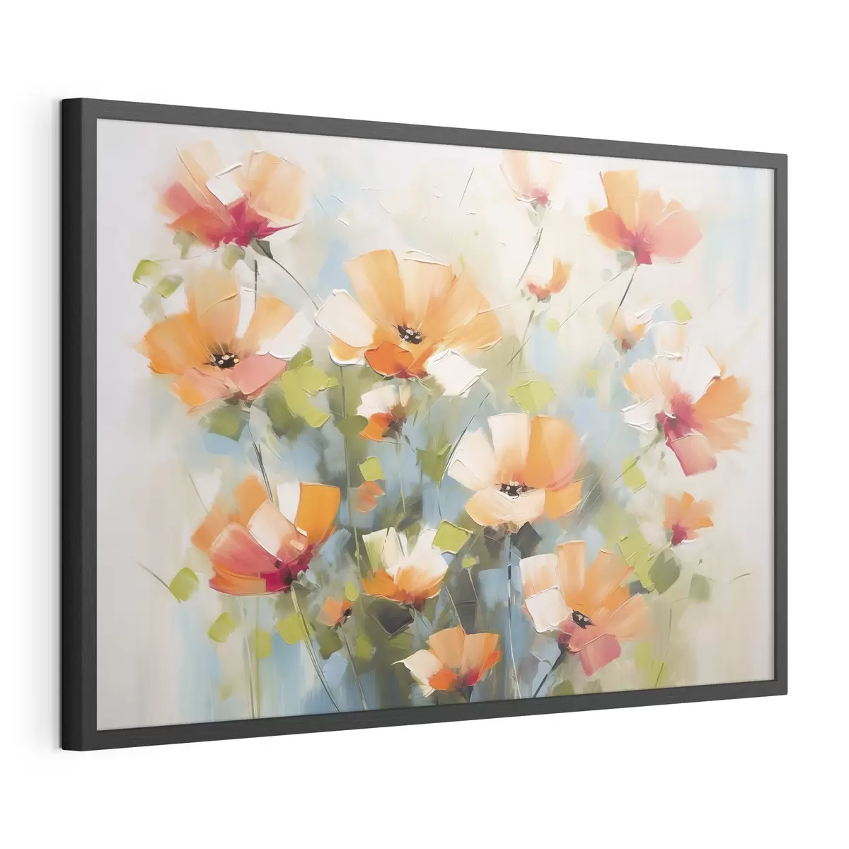 Poster Fleurs abstraites imitation de peinture f46764