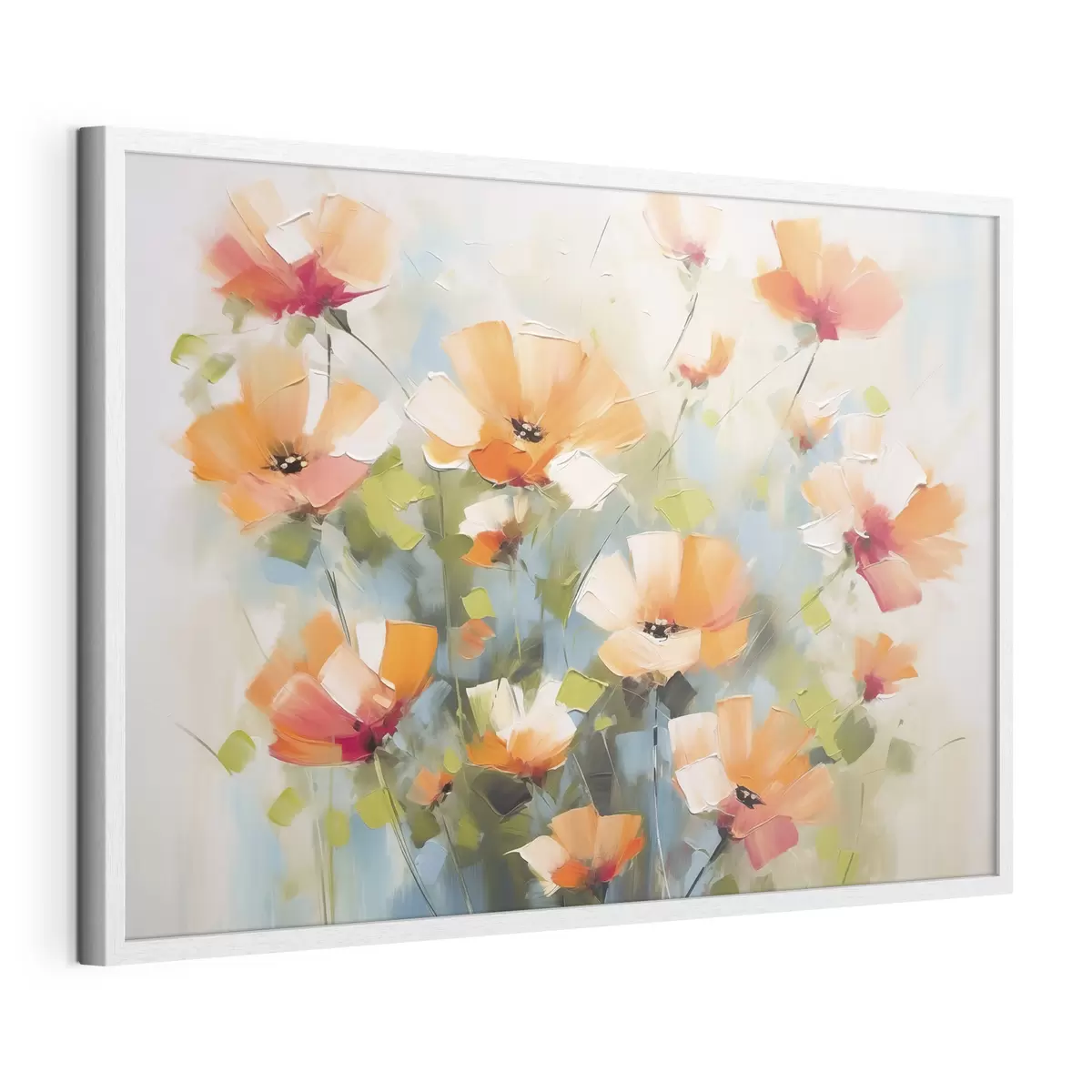 Poster Fleurs abstraites imitation de peinture f46764