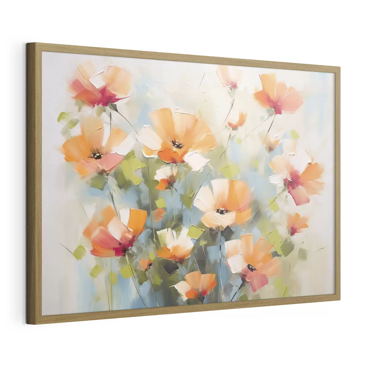 Poster Fleurs abstraites imitation de peinture f46764