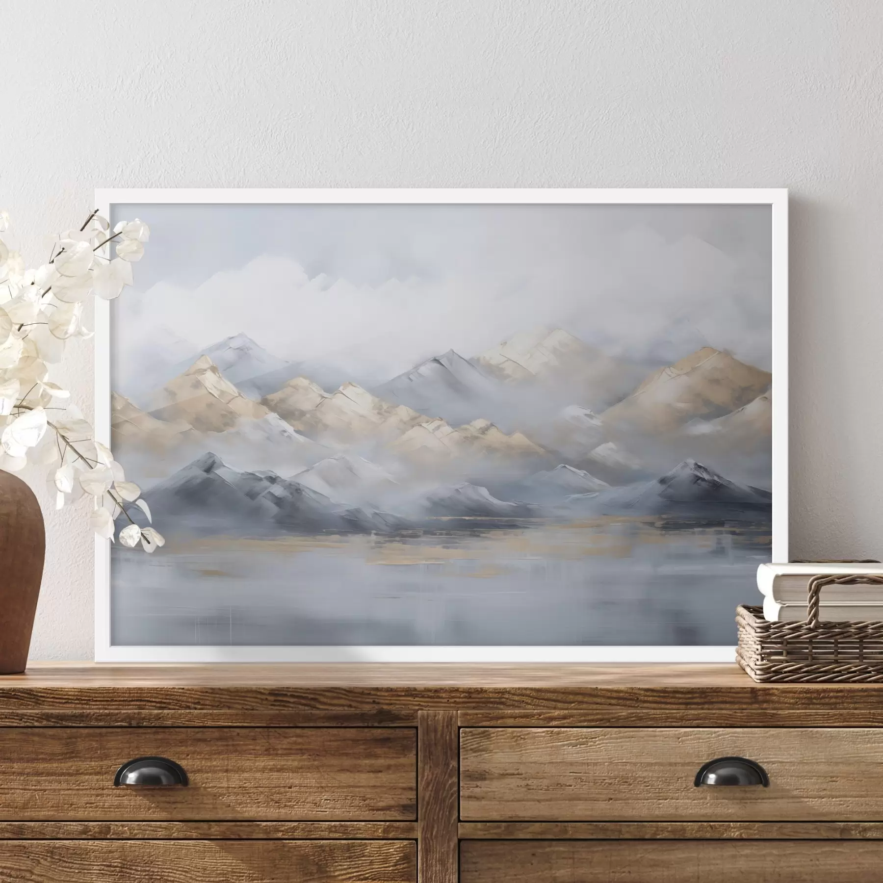 Papier peint Paysage de montagne imitation peinture f46765