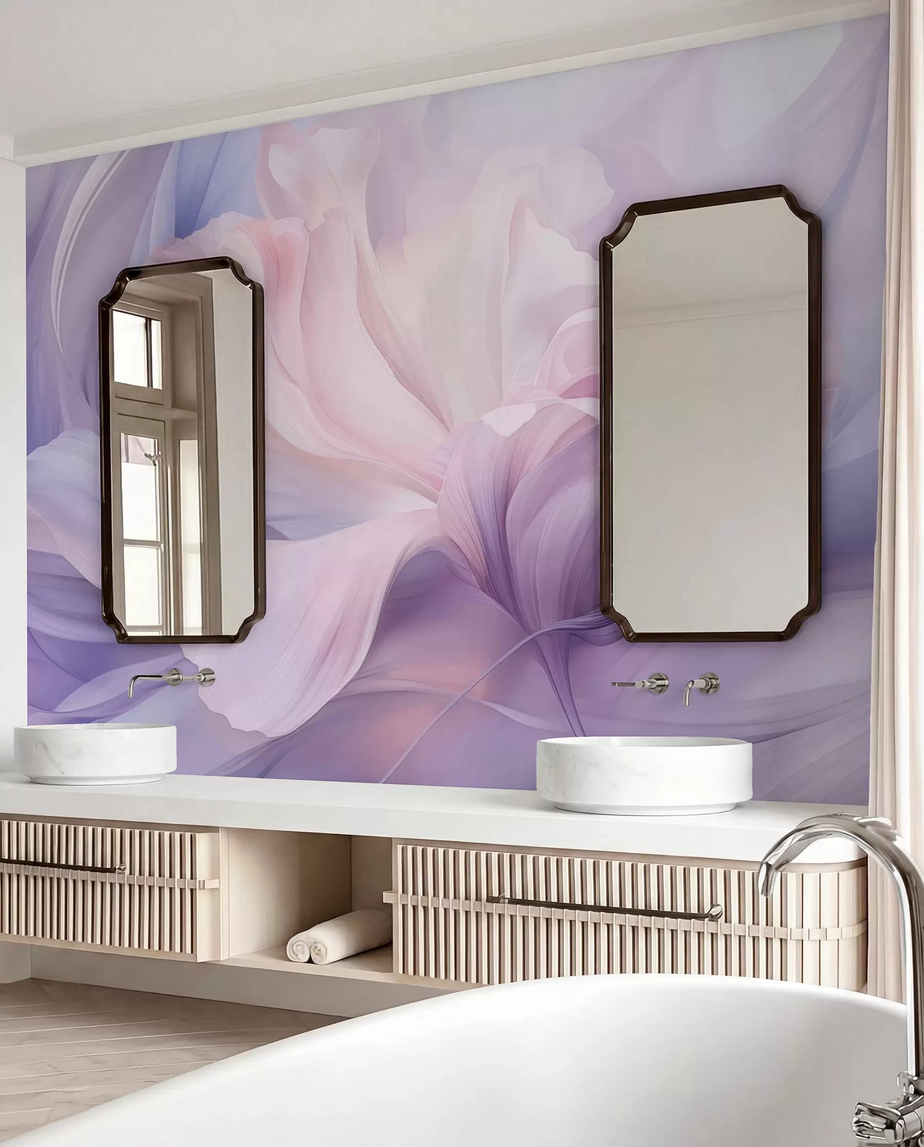 Papier peint Éclosion lilas w09517