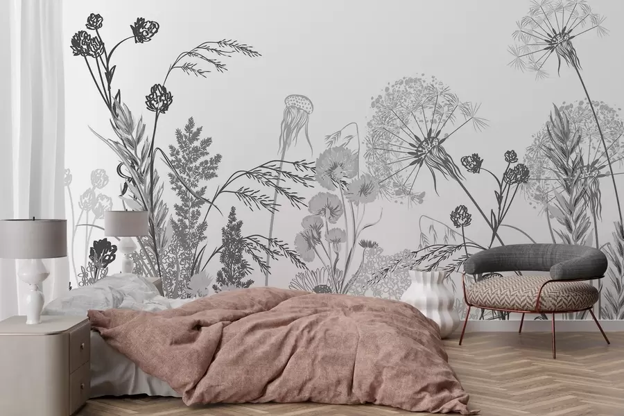 Papier peint Fleurs sauvages w04943v3