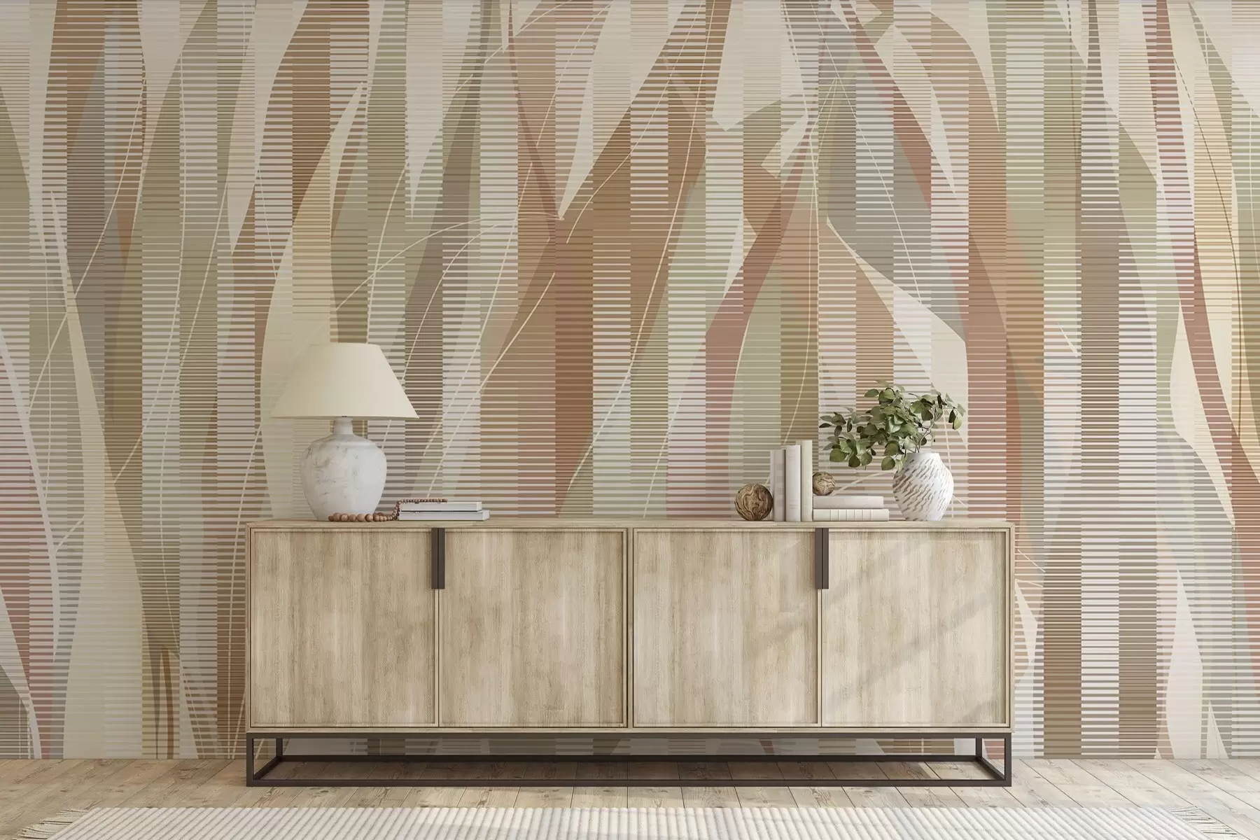 Papier peint Éléments entrelacés w04945