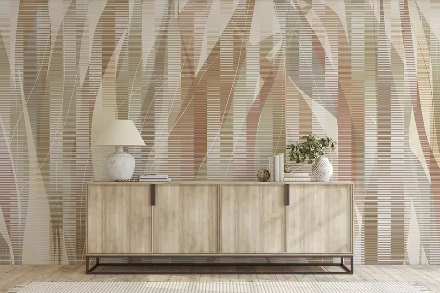 Papier peint Éléments entrelacés w04945