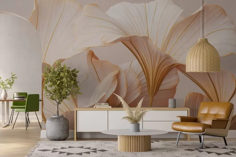 Papier peint Gros bourgeons w04947