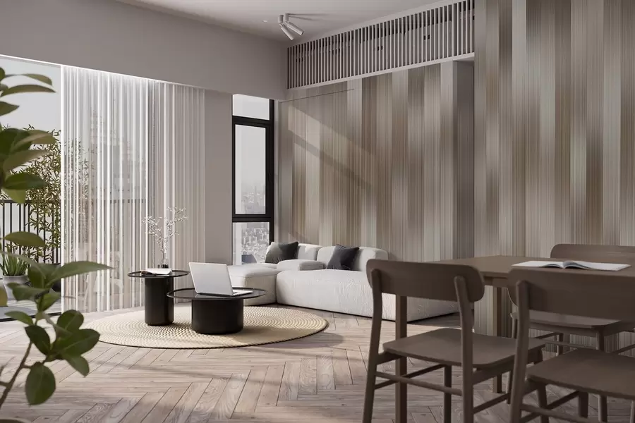 Papier peint Harmonie des lignes verticales w04952v1