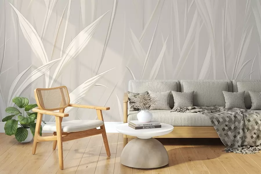 Papier peint Herbe abstraite w04915