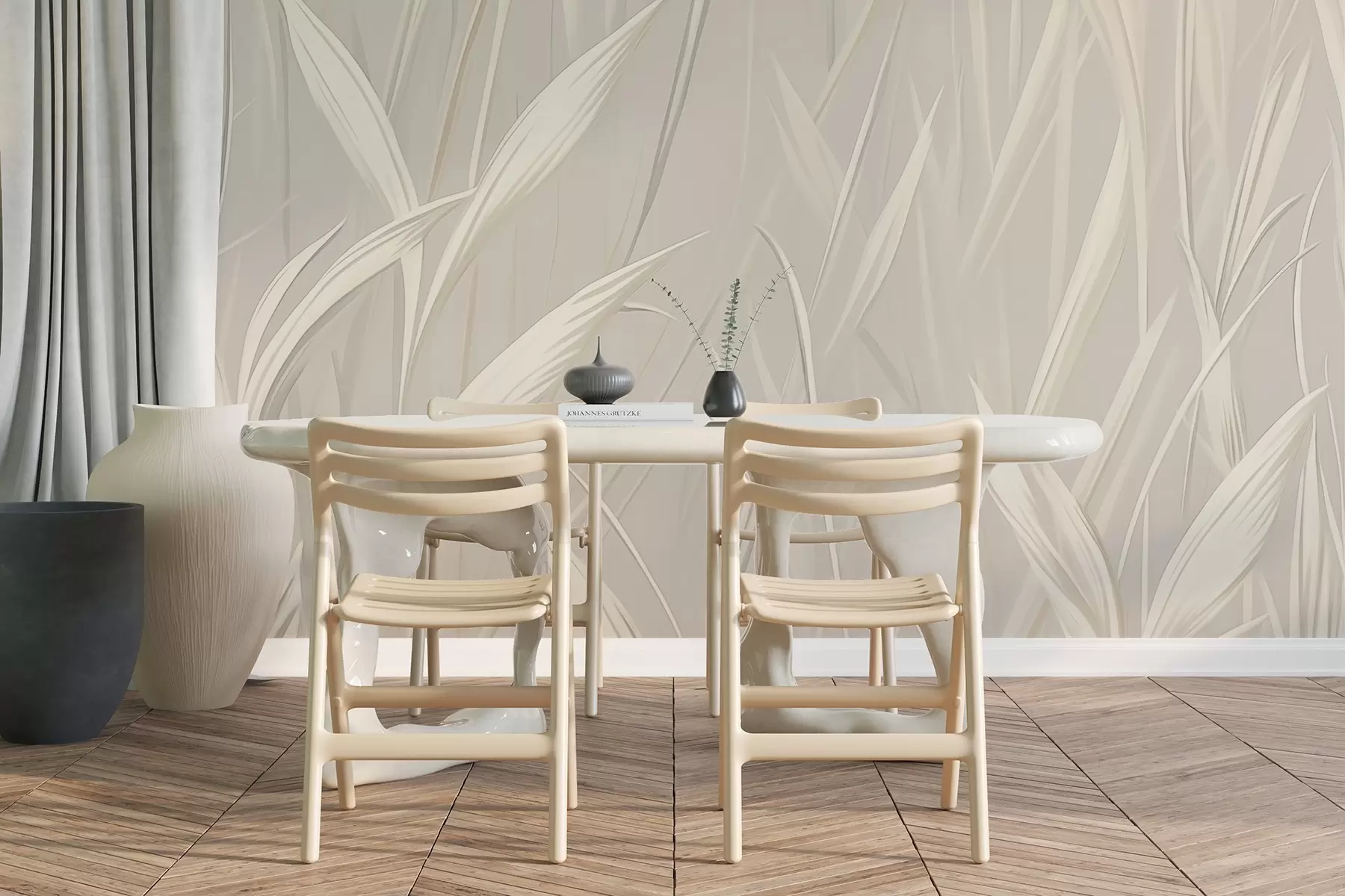 Papier peint Herbe abstraite w04915