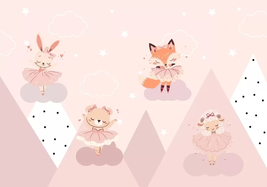 Papier peint Ballerines animales w04929
