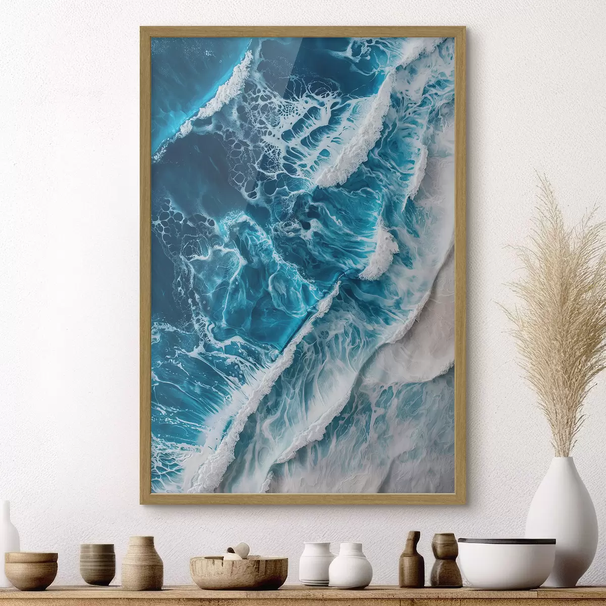 Poster Vagues et poésie f46793