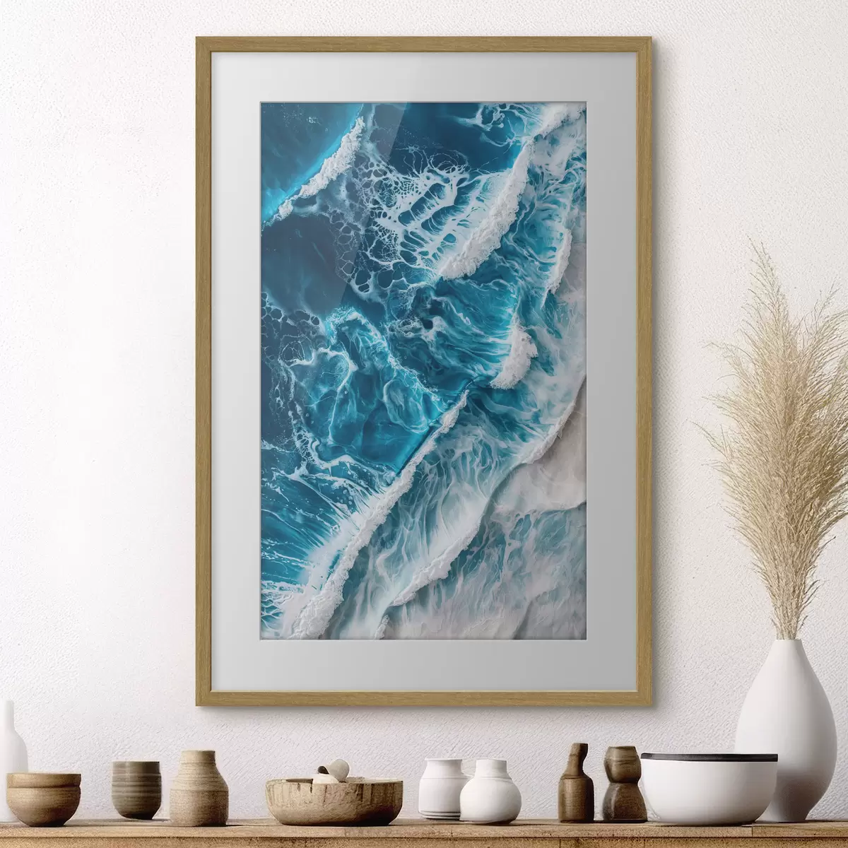 Poster Vagues et poésie f46793