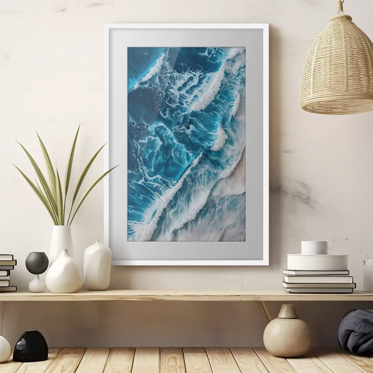 Poster Vagues et poésie f46793