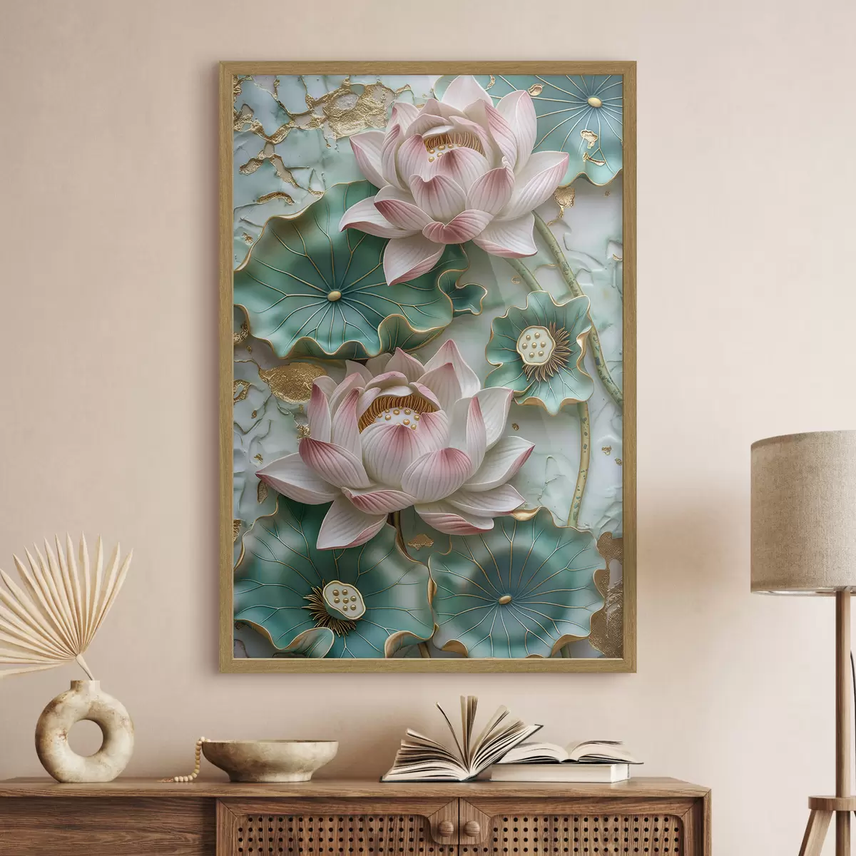 Poster Fleurs de lotus f46798