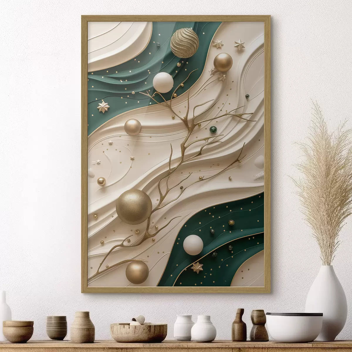 Poster Abstraction du Nouvel An f46799