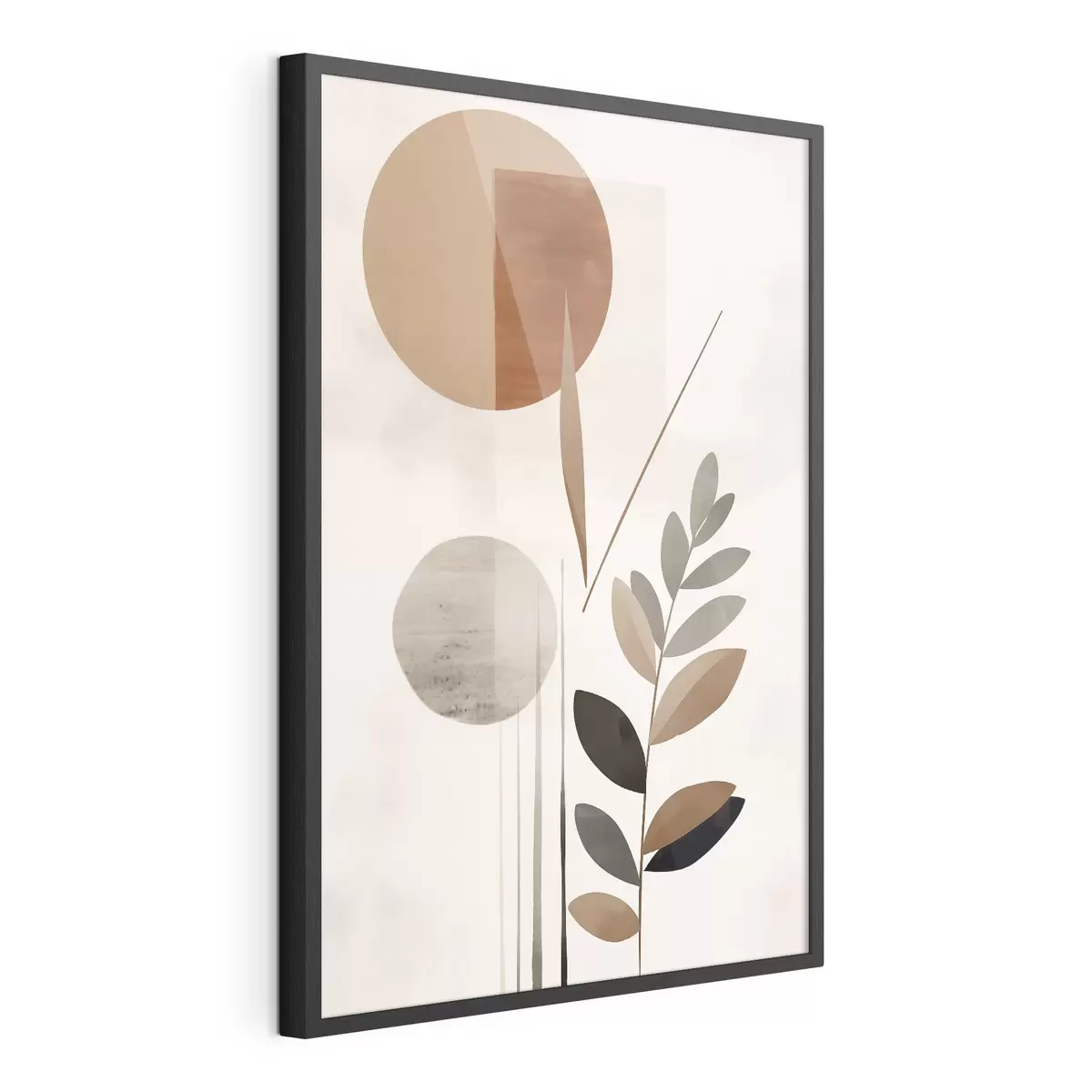 Poster Abstraction avec une plante f46781