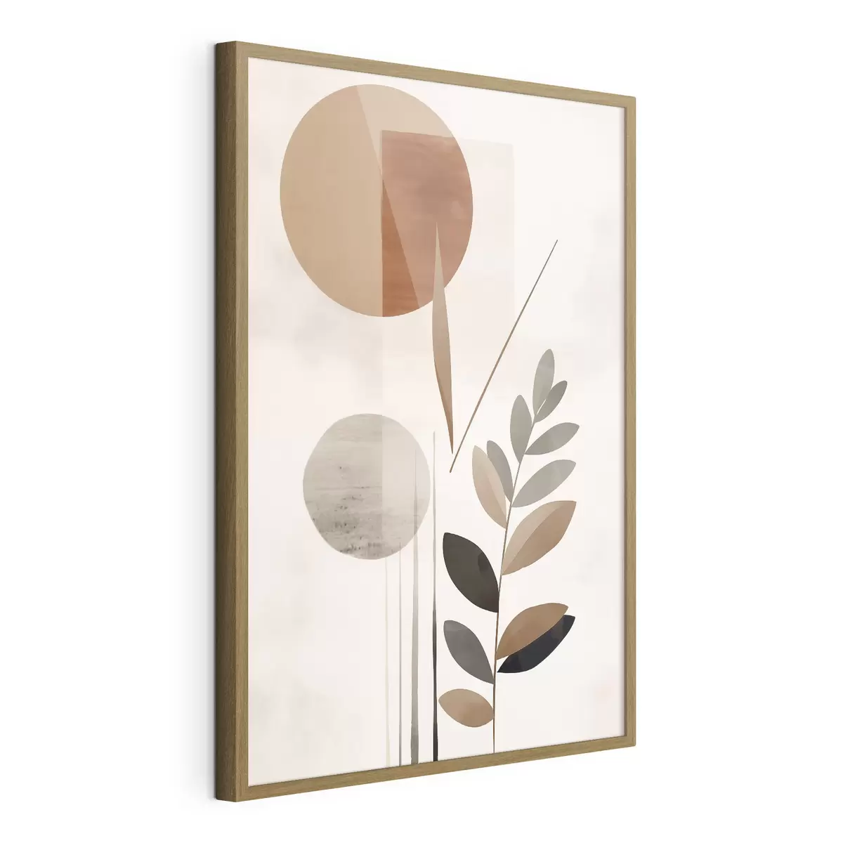 Poster Abstraction avec une plante f46781