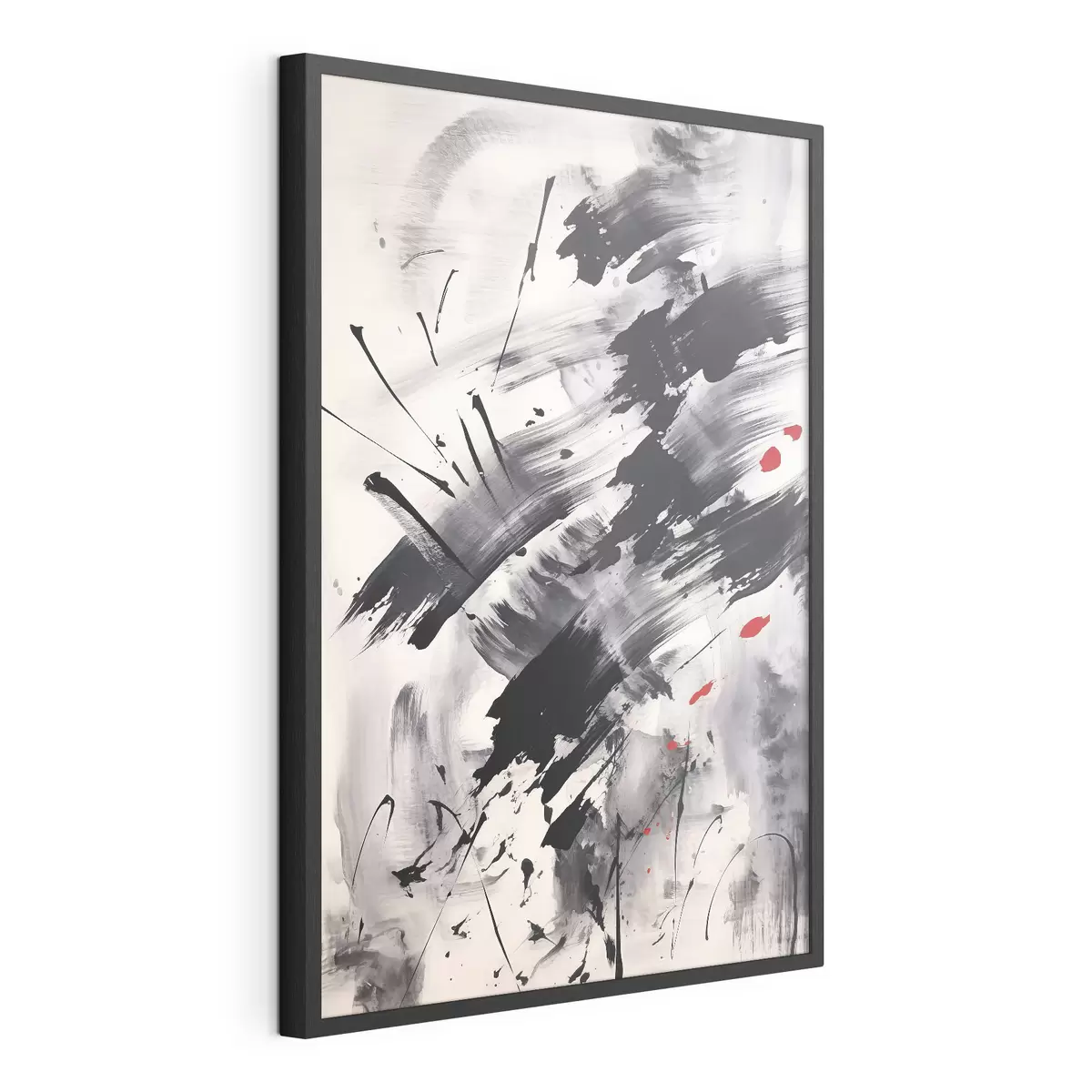 Poster Abstraction avec imitation d'éclaboussures et de coups de pinceau f46783