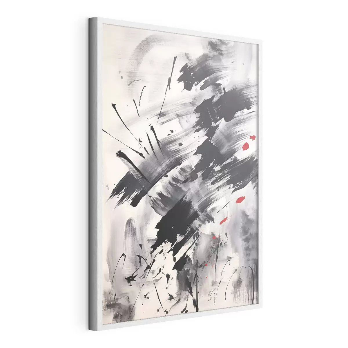 Poster Abstraction avec imitation d'éclaboussures et de coups de pinceau f46783