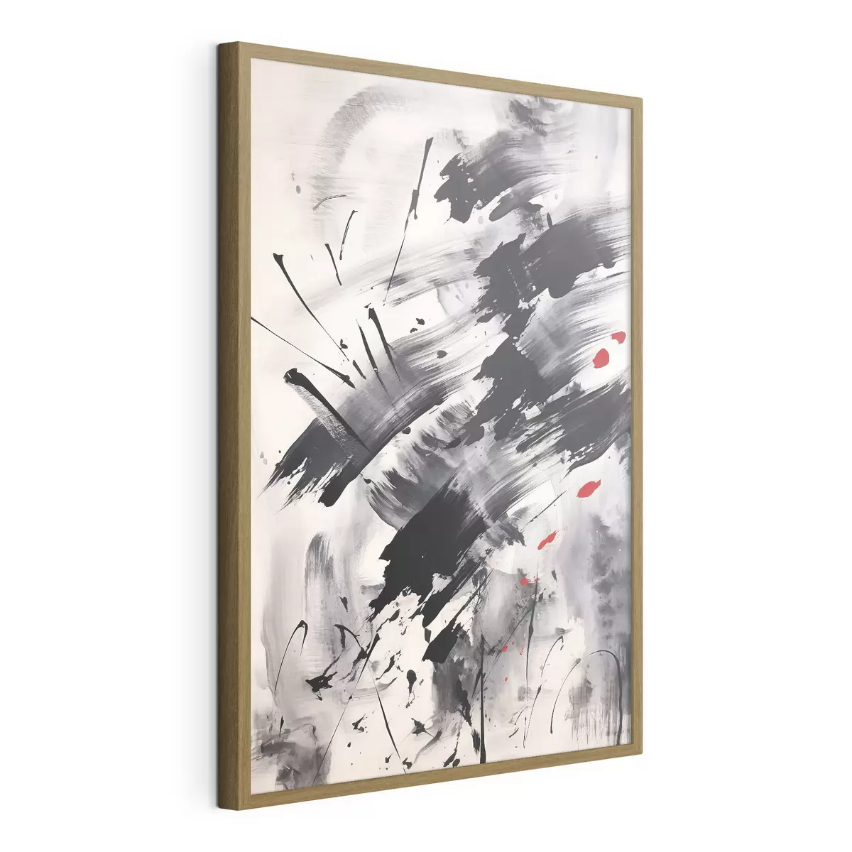 Poster Abstraction avec imitation d'éclaboussures et de coups de pinceau f46783