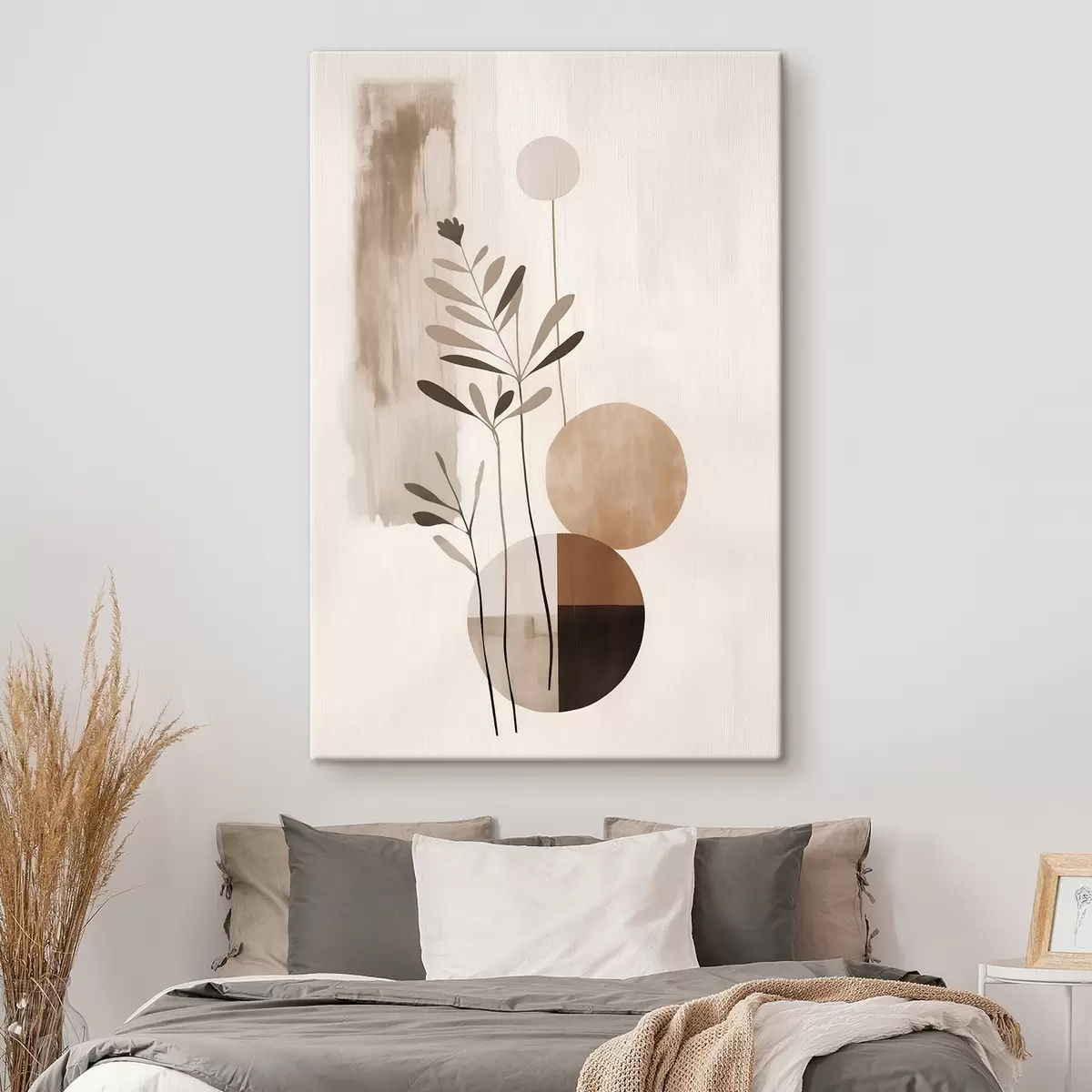 Tableau Abstraction avec une plante s46782