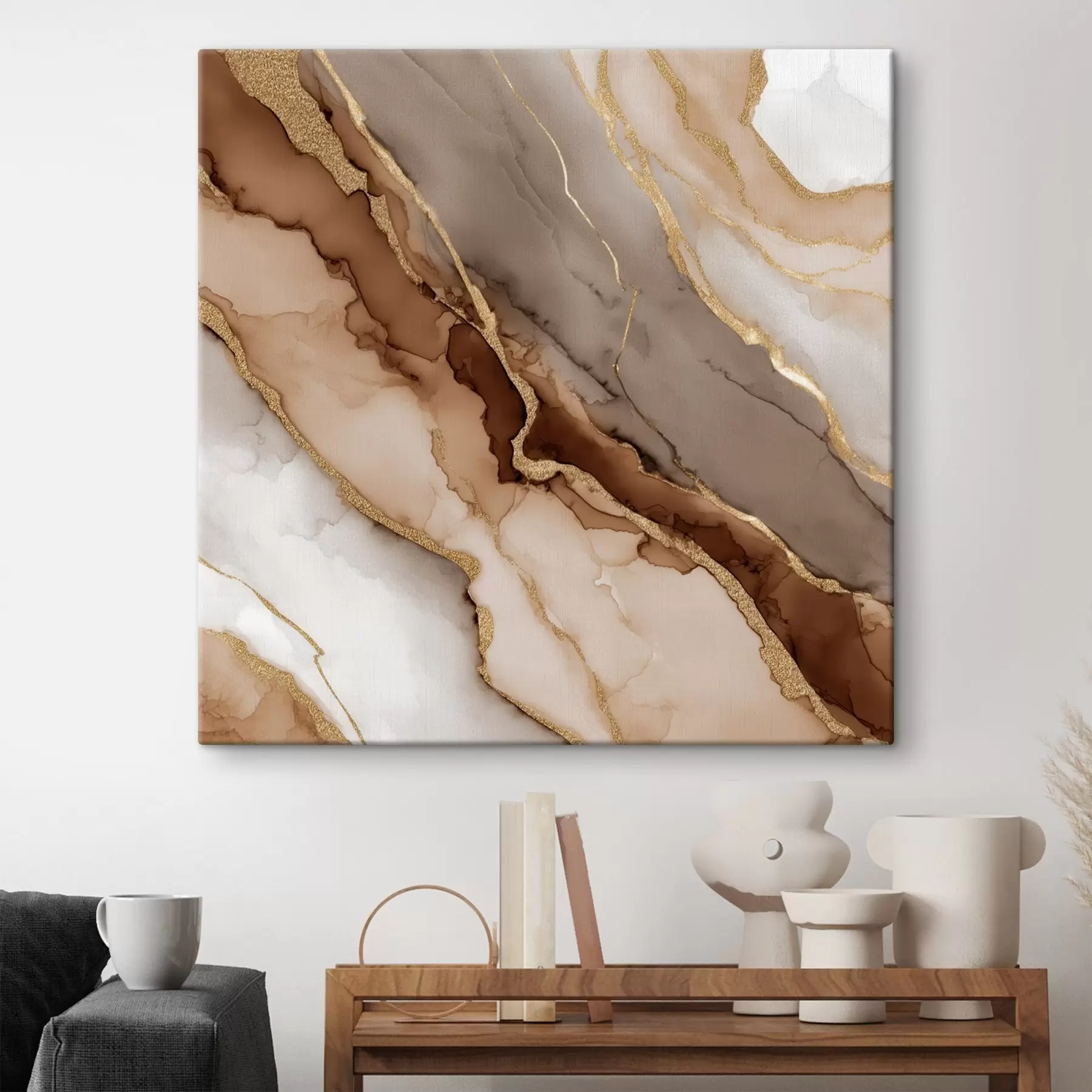 Tableau Motif pierre texturé dans un style artistique s46643