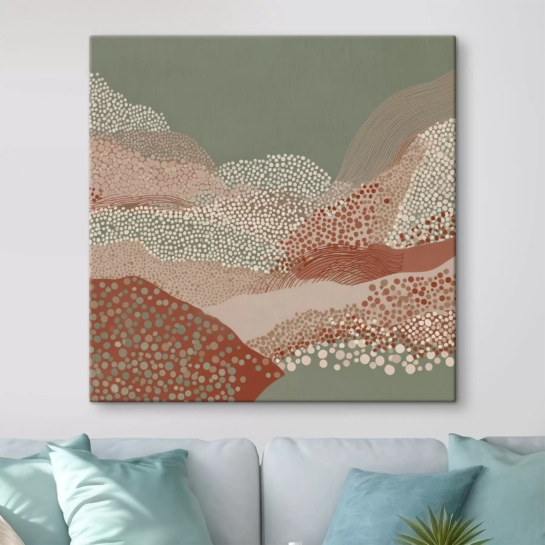 Tableau Paysage dans une interprétation stylisée s46652