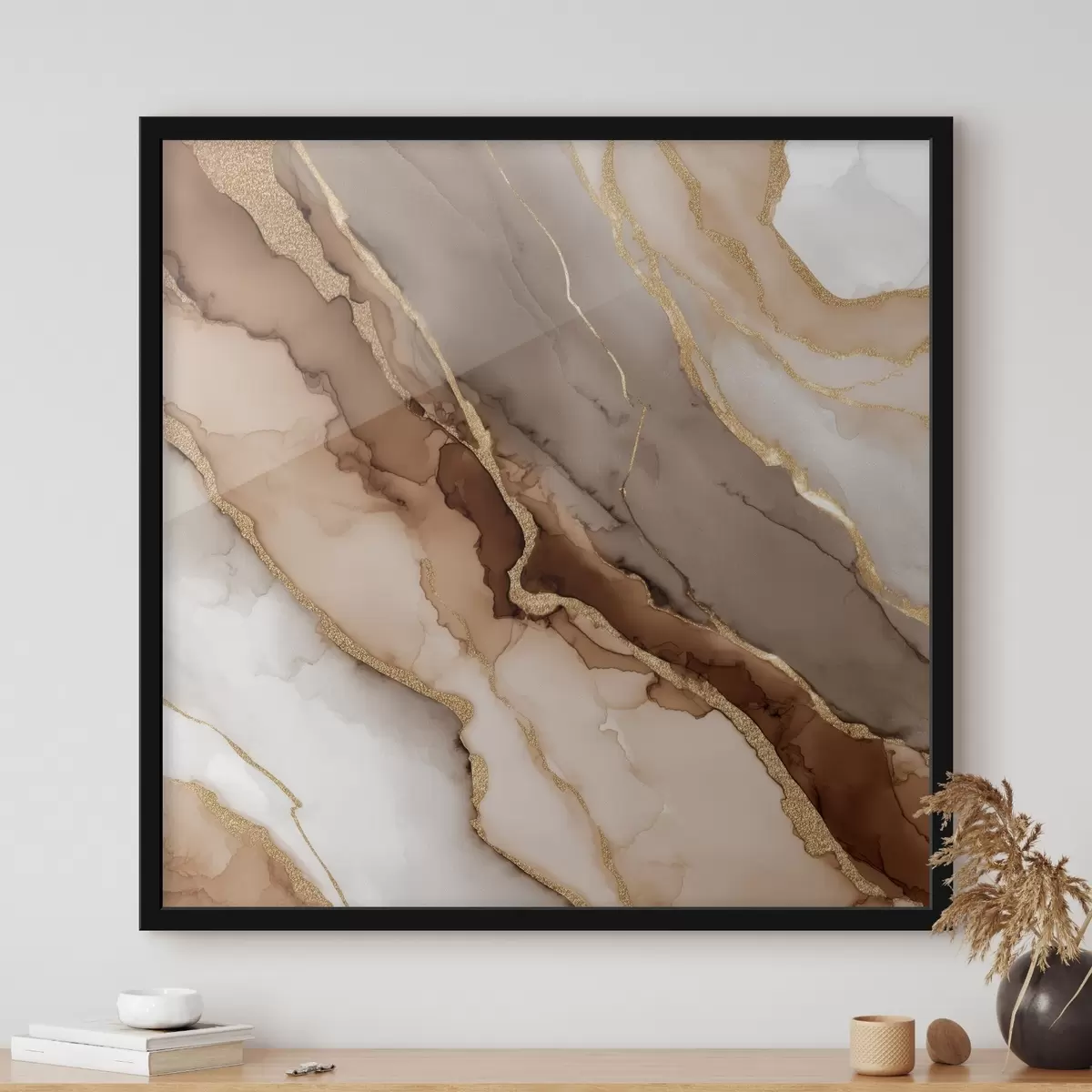 Poster Motif pierre texturé dans un style artistique f46643