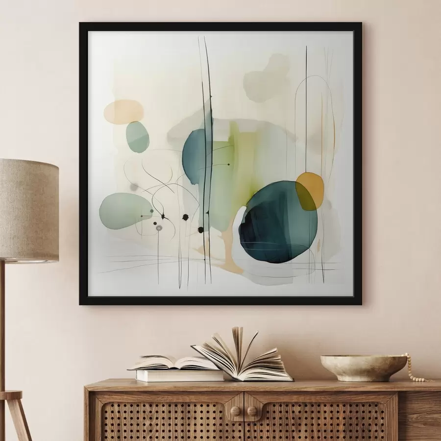 Papier peint Géométrie artistique dans des tons doux f46649