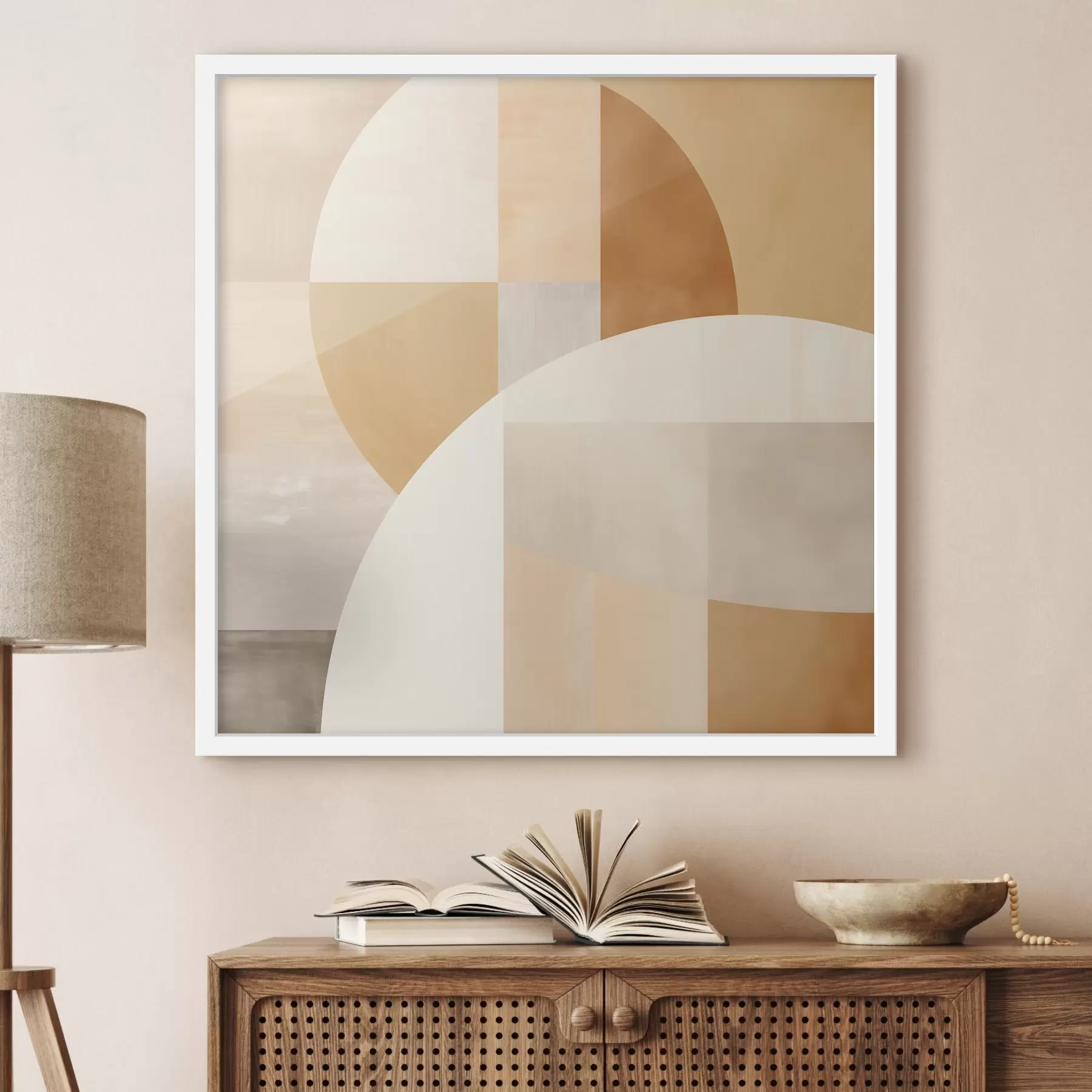 Papier peint Géométrie artistique dans des tons pastel f46650