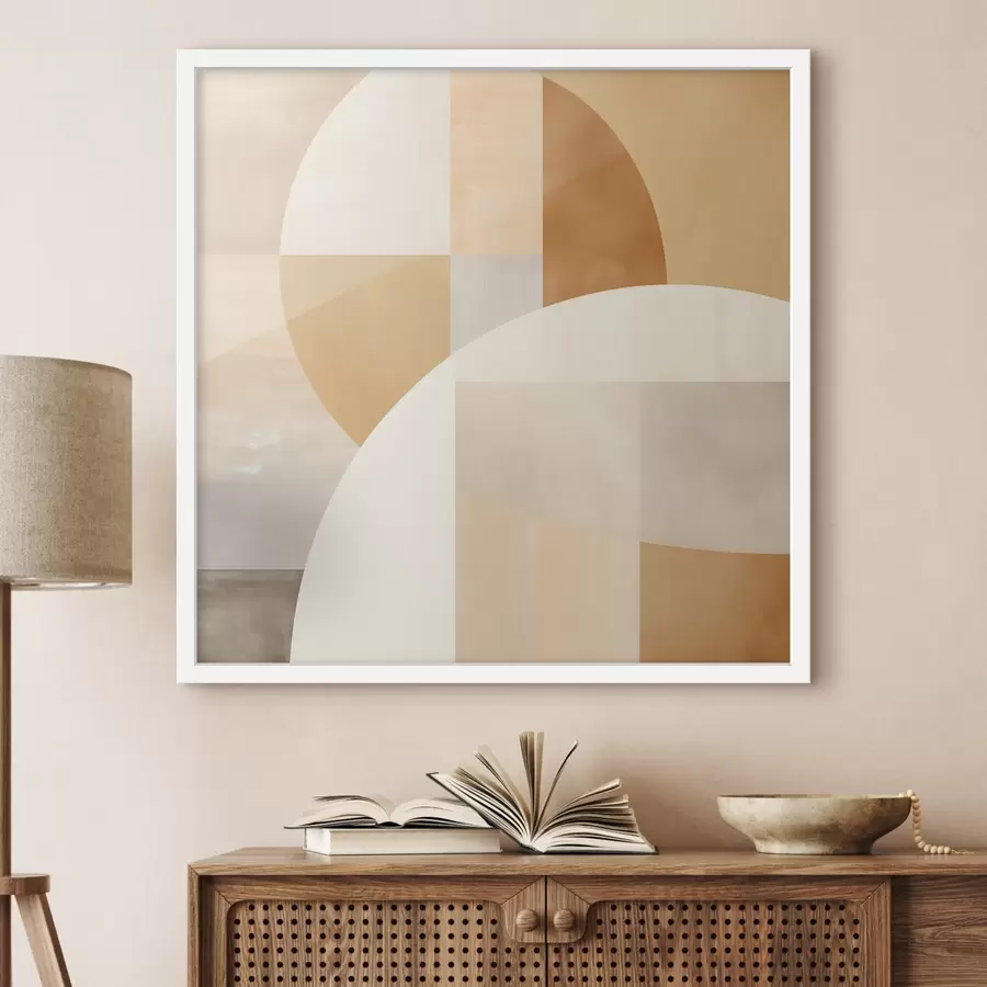 Papier peint Géométrie artistique dans des tons pastel f46650