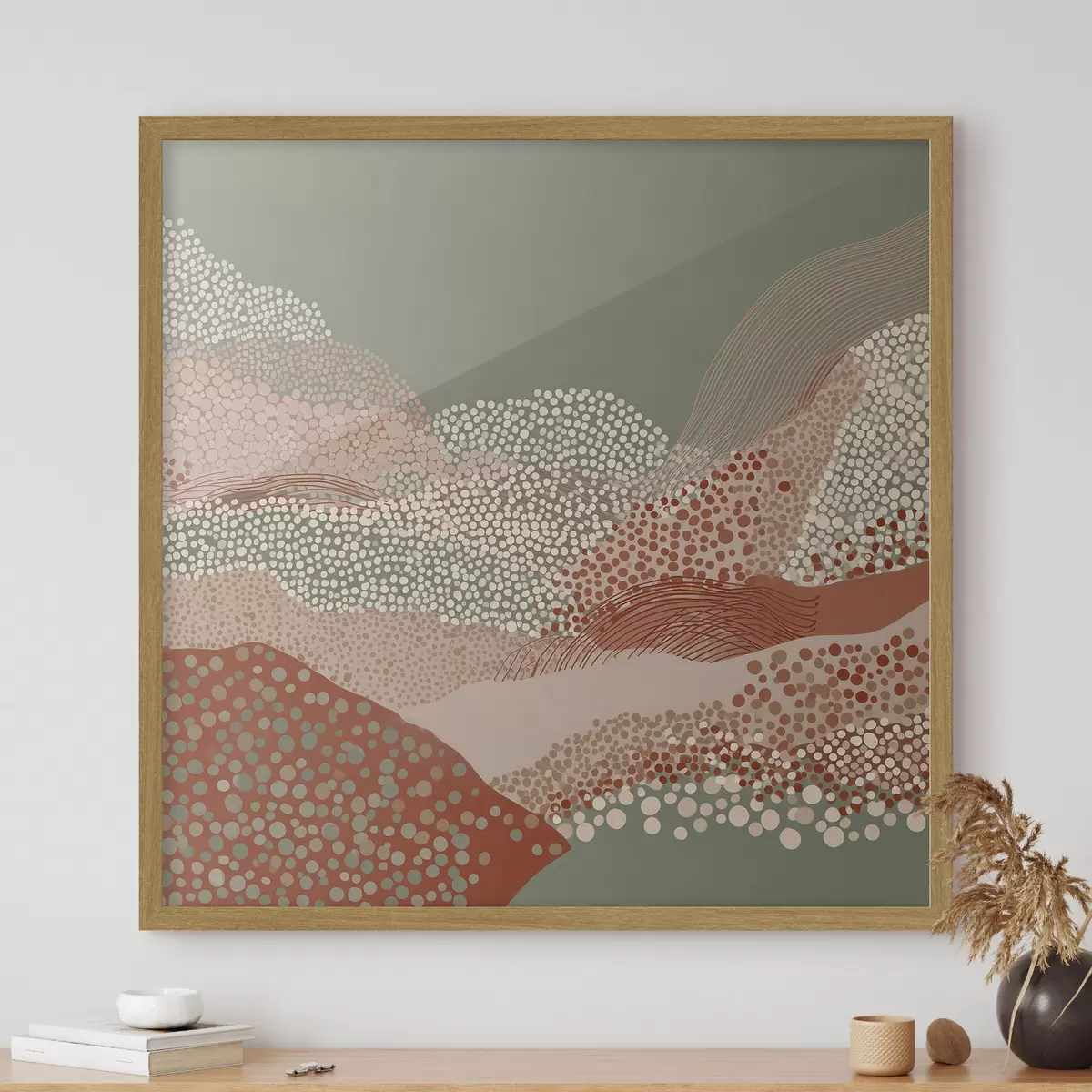 Poster Paysage dans une exécution stylisée f46652