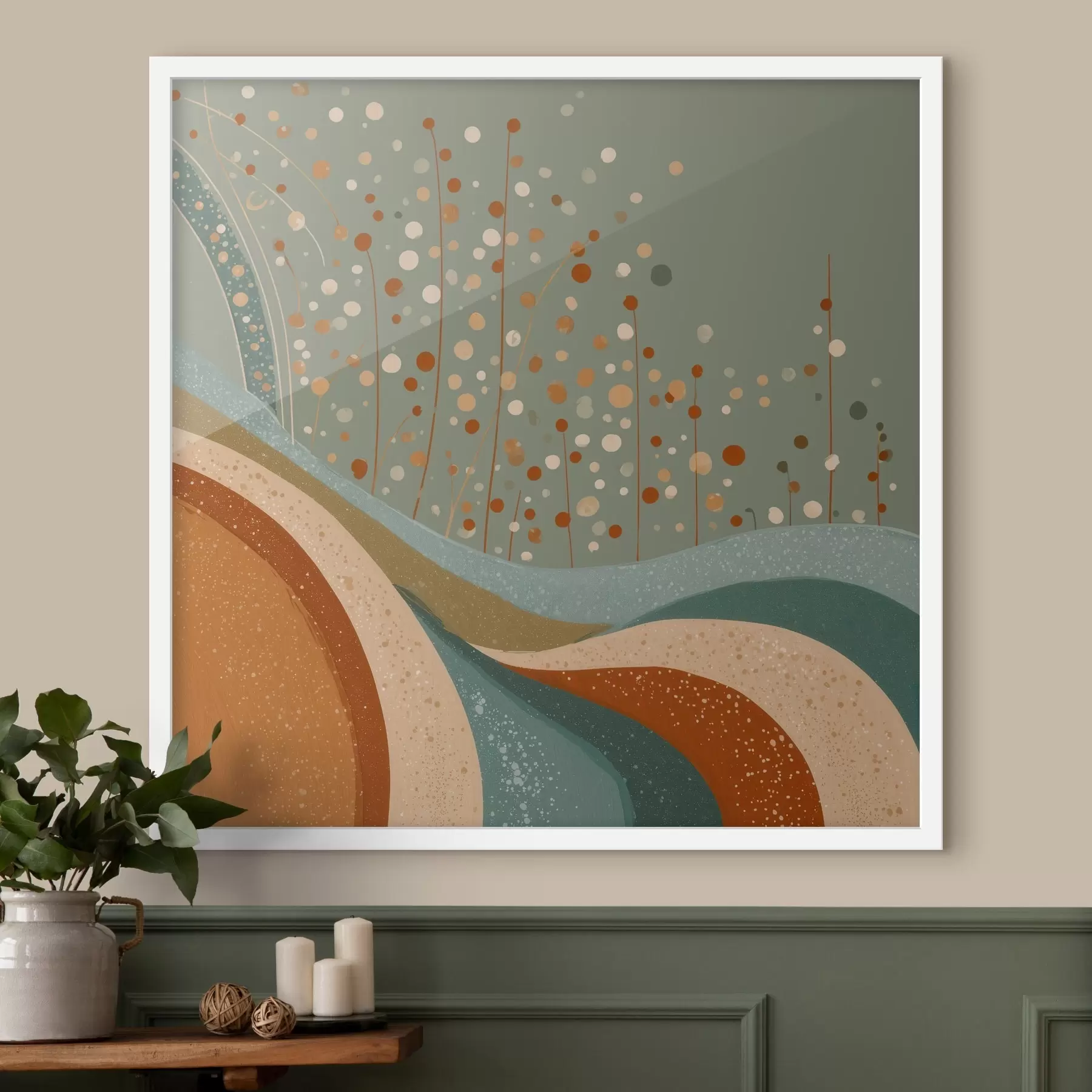 Papier peint Composition avec petits éléments décoratifs f46653