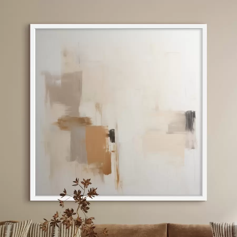 Papier peint Abstraction aux formes floues dans des tons apaisants f46655
