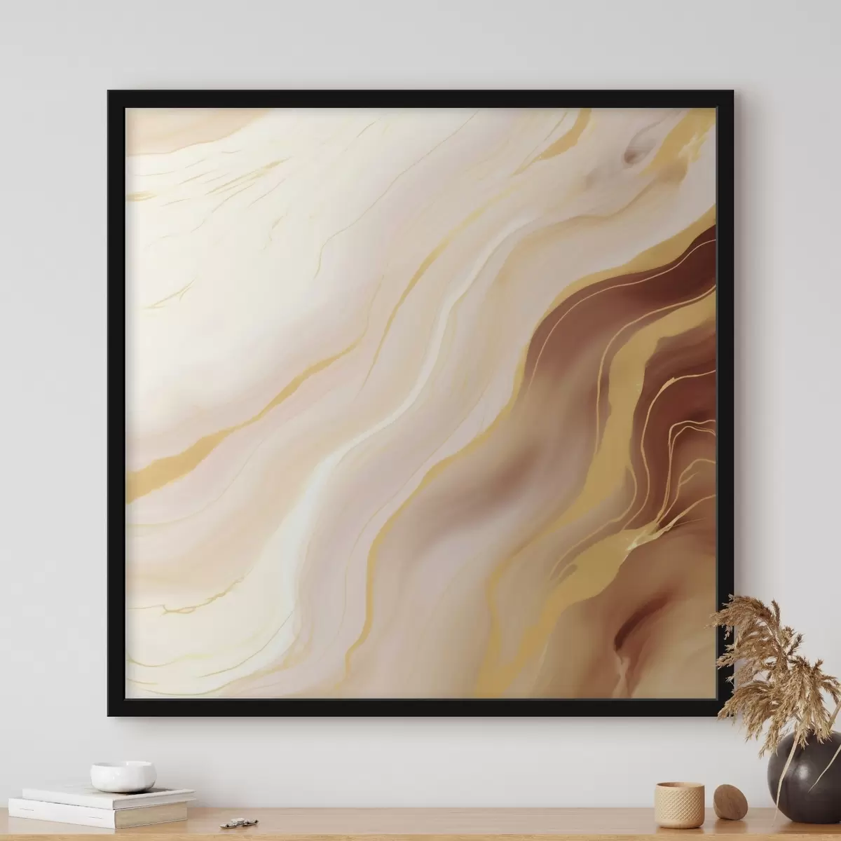 Poster Composition avec transitions de couleurs naturelles f46661