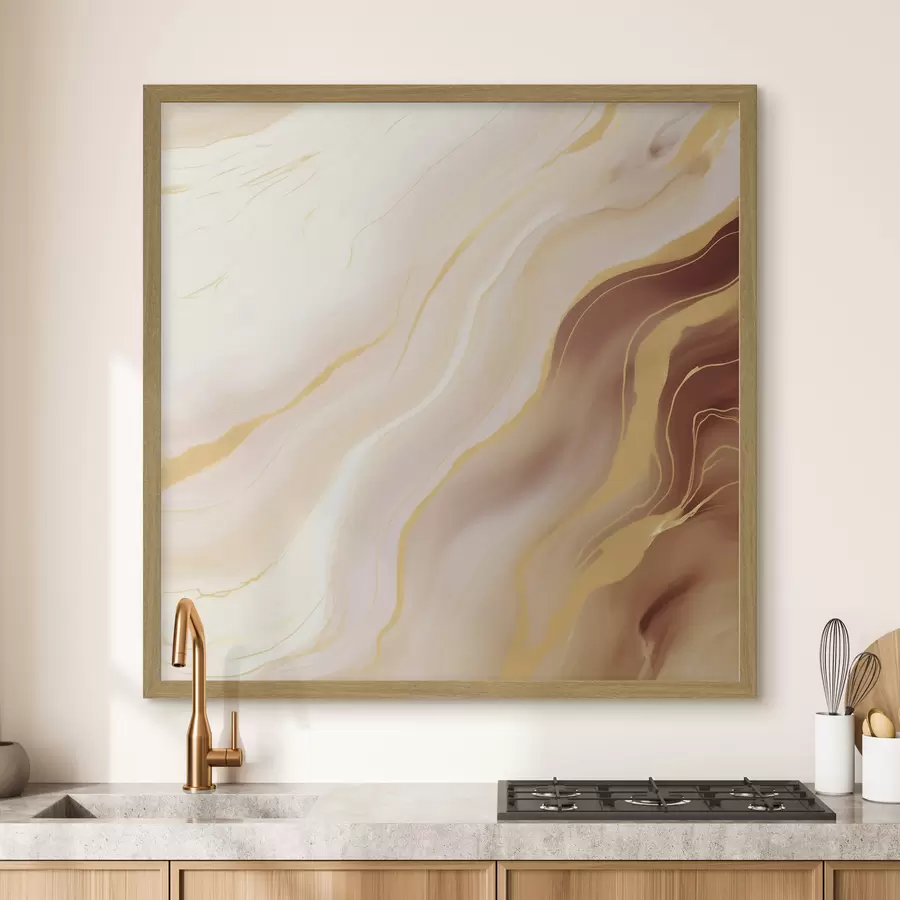Papier peint Composition avec transitions de couleurs naturelles f46661