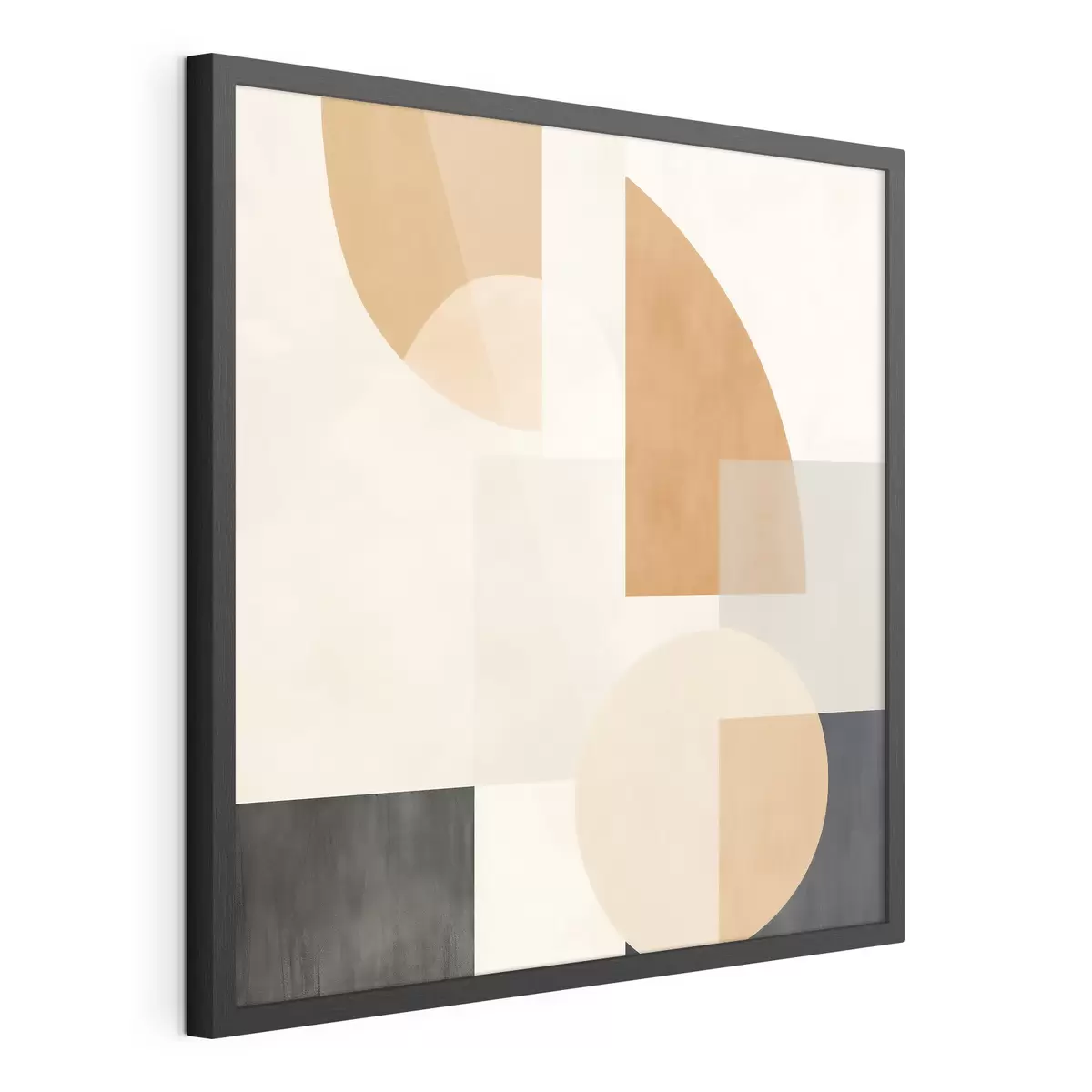 Poster Géométrie artistique combinant des formes circulaires et linéaires f46665