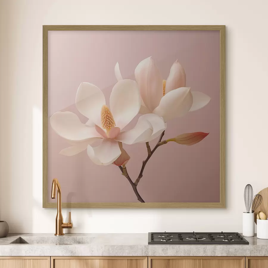 Papier peint Pétales de fleurs délicats dans une palette pastel f46666