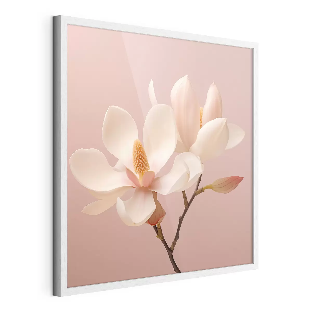Poster Pétales de fleurs délicats dans une palette pastel f46666