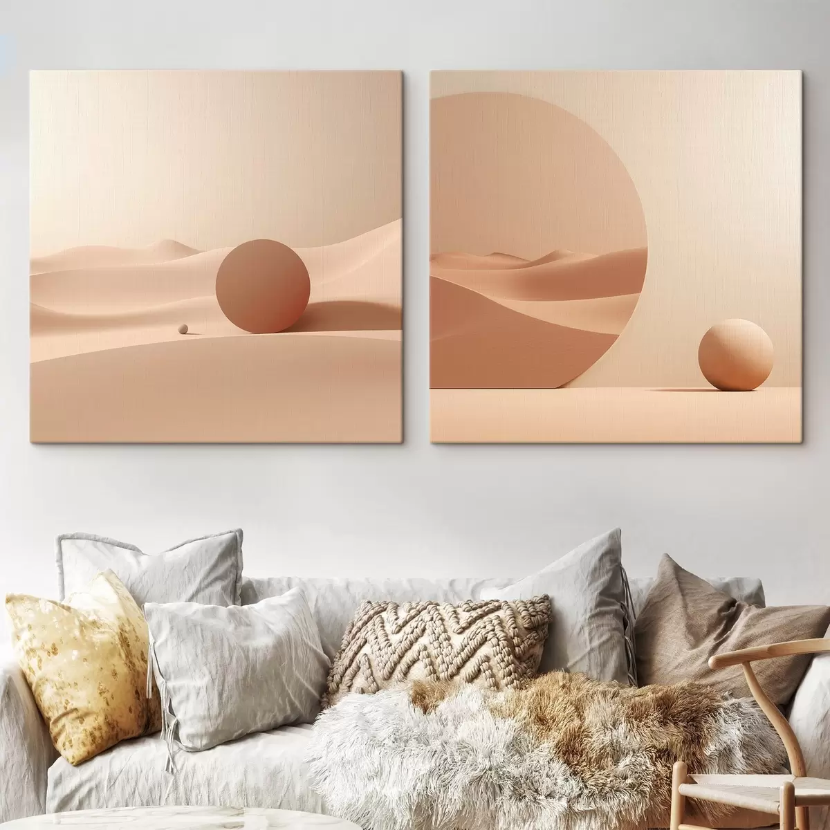 Tableau Composition avec des espaces calmes et une forme géométrique m00990