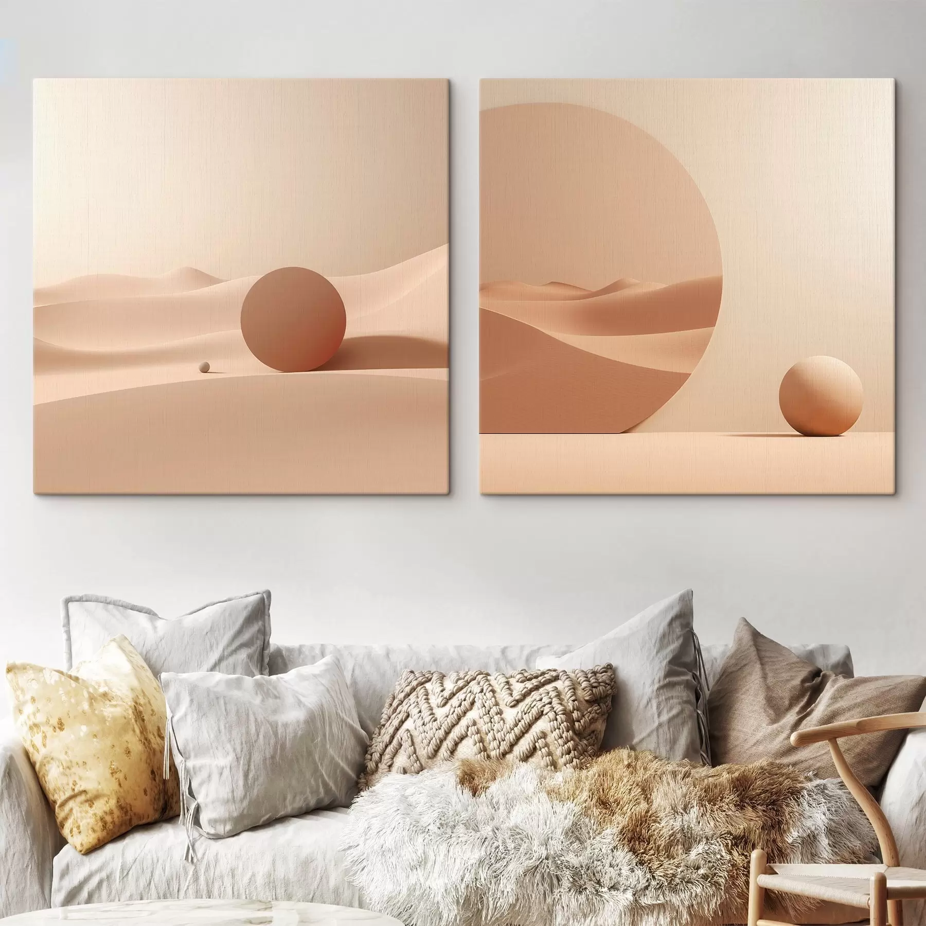Tableau Composition avec des espaces calmes et une forme géométrique m00990