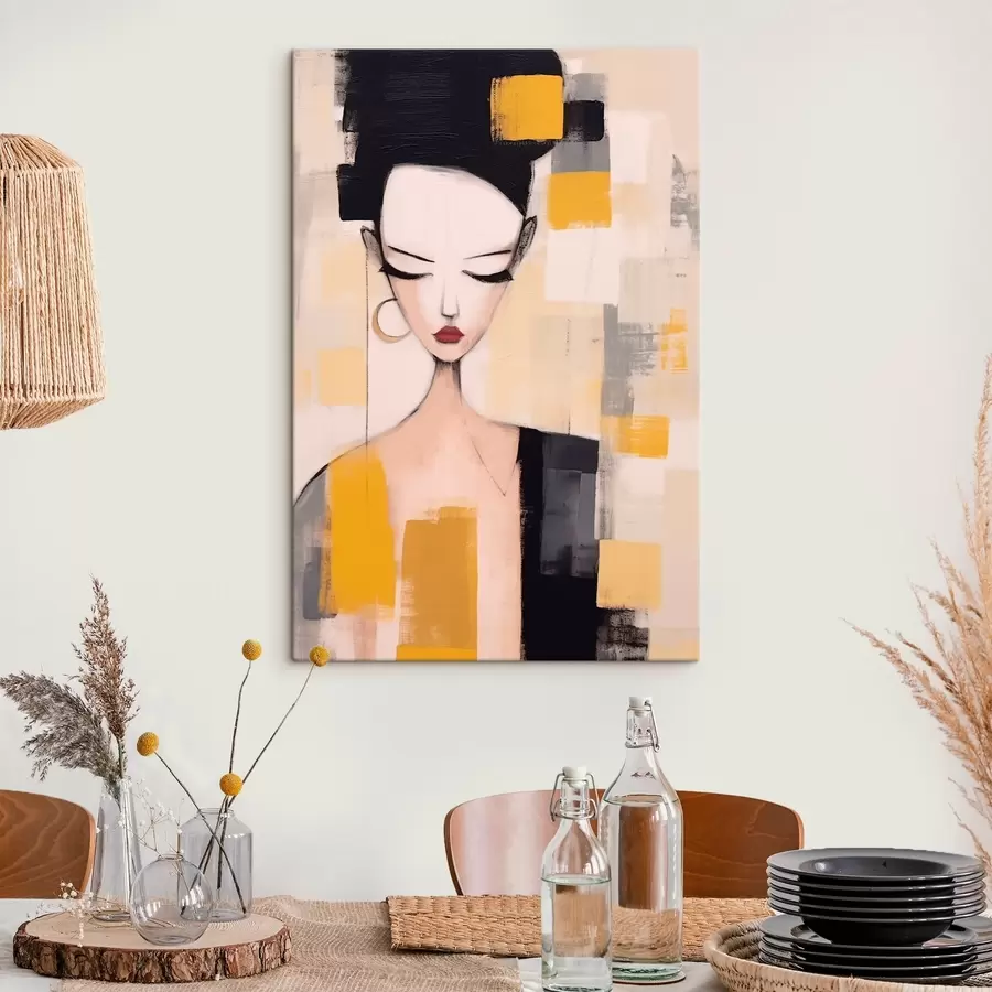 Tableau Portrait cubiste s46806